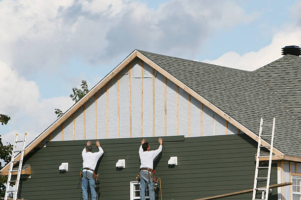 Professional Emergency Siding Repair technician working in Plymouth, IN